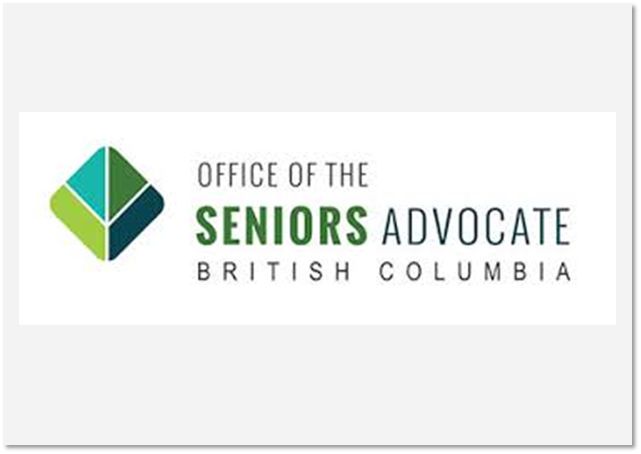 Button with link to the office of the seniors advocate British Columbia